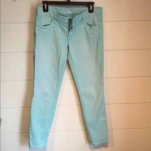 Express teal jeans
